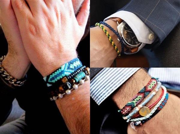 Différents styles de bracelets tressés pour homme