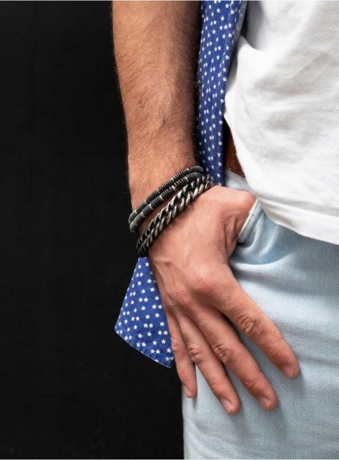 Bracelet homme a maille scaled