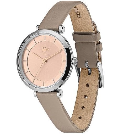 Beige Lederuhr von Lacoste