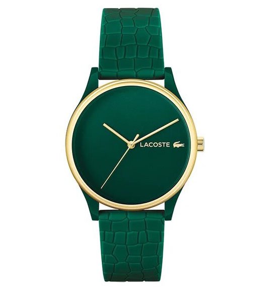 Grüne analoge Crocodelle-Uhr von Lacoste