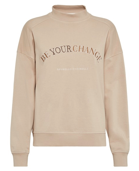 Sweatshirt für Frauen aus French Terry von Brunello Cucinelli