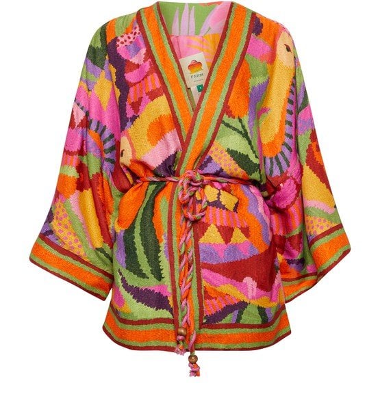 Veste kimono colorée