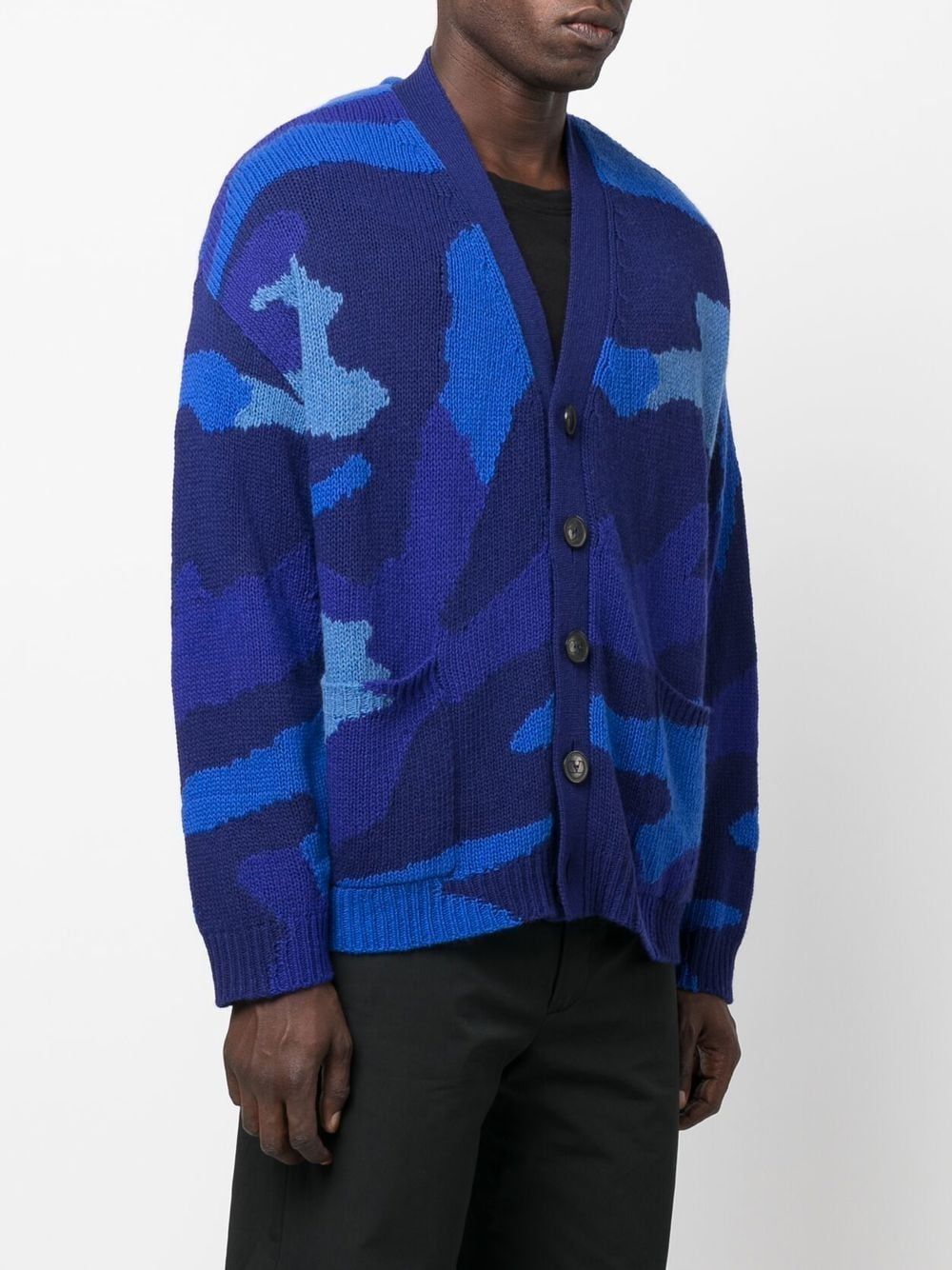 blauer Cardigan von der Marke Valentino