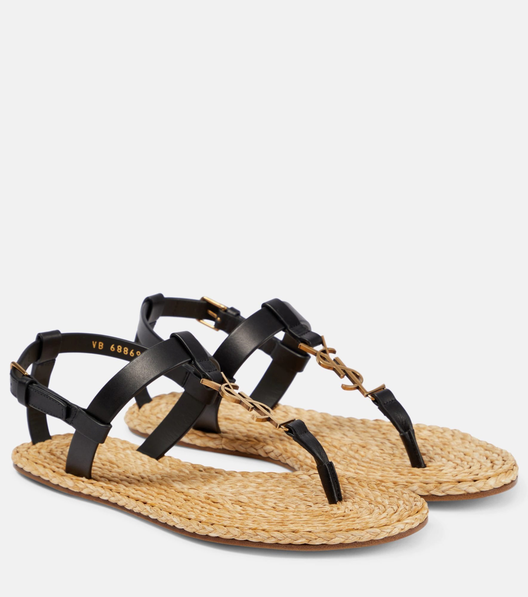 Leder-Sandalen Cassandra von Saint Laurent