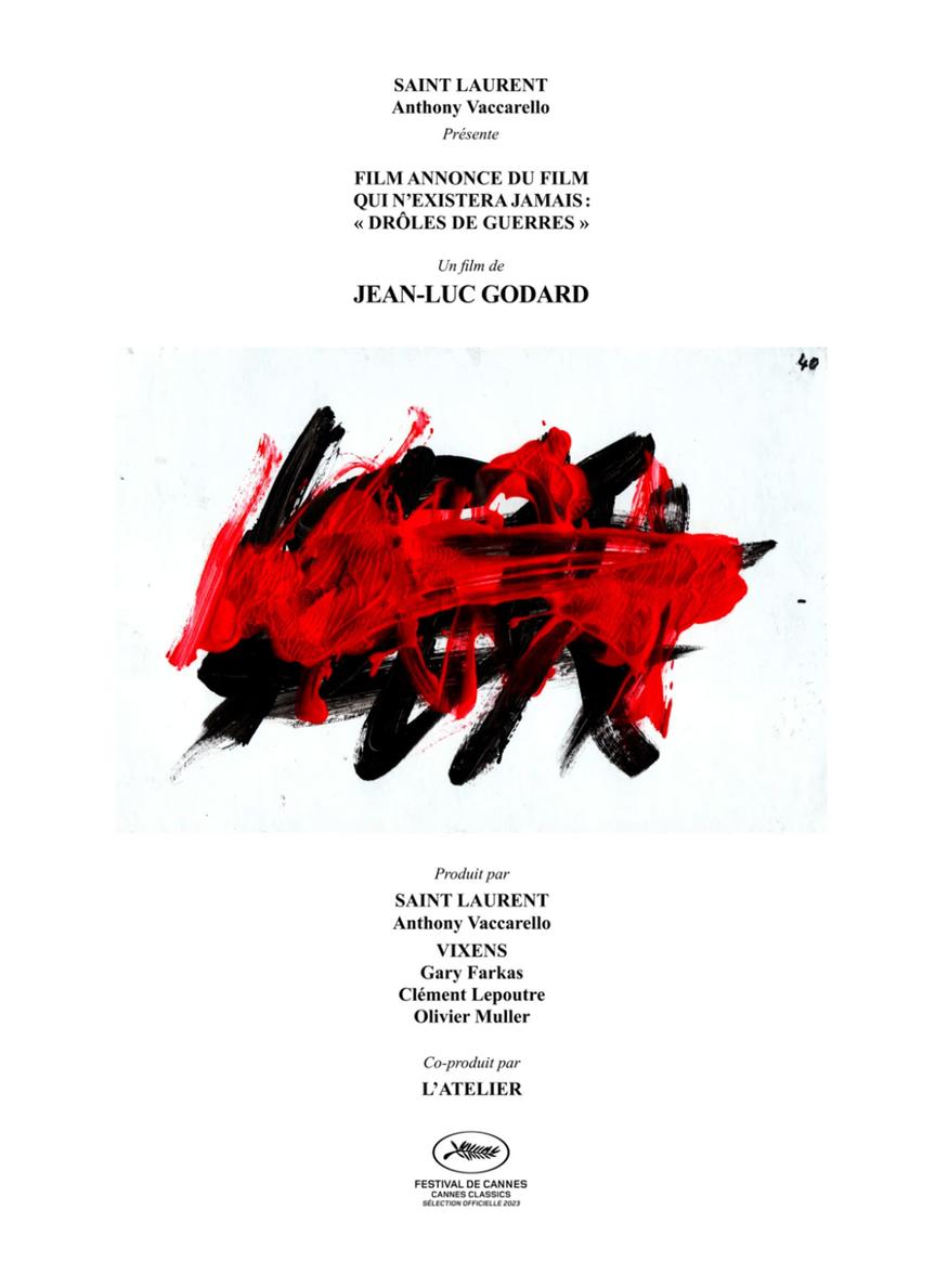 affiche drole de guerre godard saint laurent productions