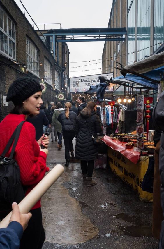 Street food markets in Brick Lane