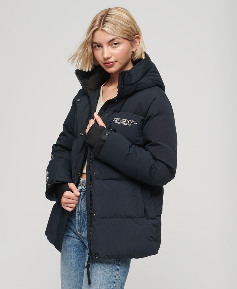 Wattierte Parka mit Kapuze City Wind