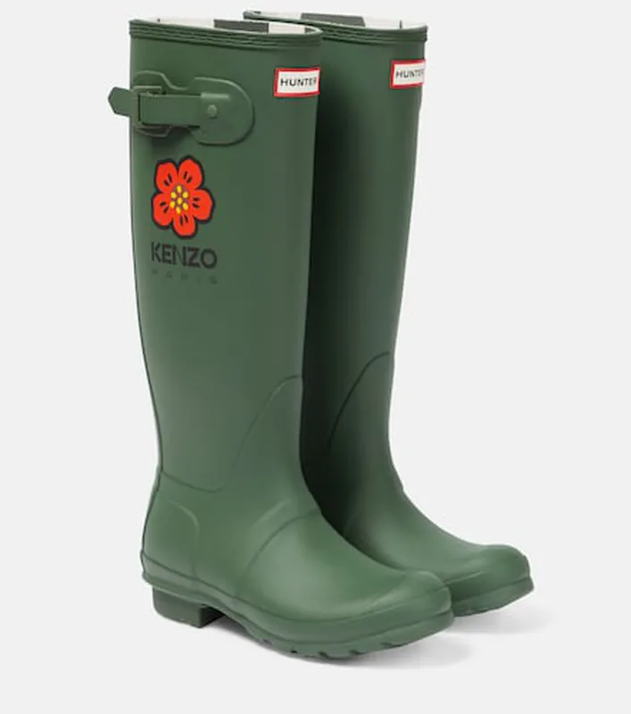 kenzo x hunter bottes de pluie boke flower p00814588 2 Modalova