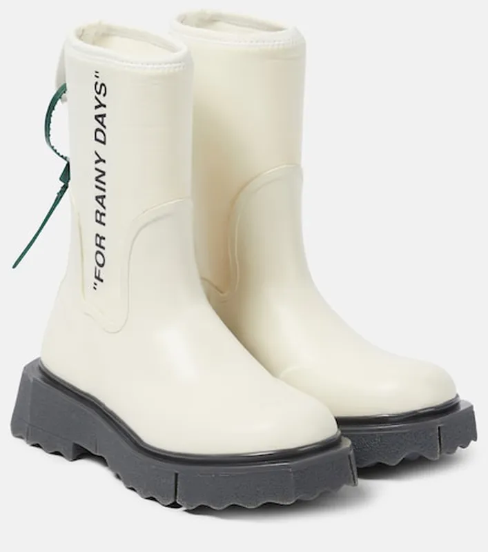 off white bottes de pluie en caoutchouc p00828790 2 Modalova