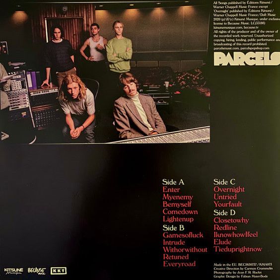 Album Parcels mit Kitsuné Musique Label