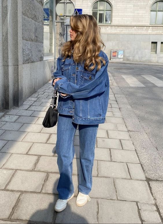 Idee Outfit Total Look Denim Damen