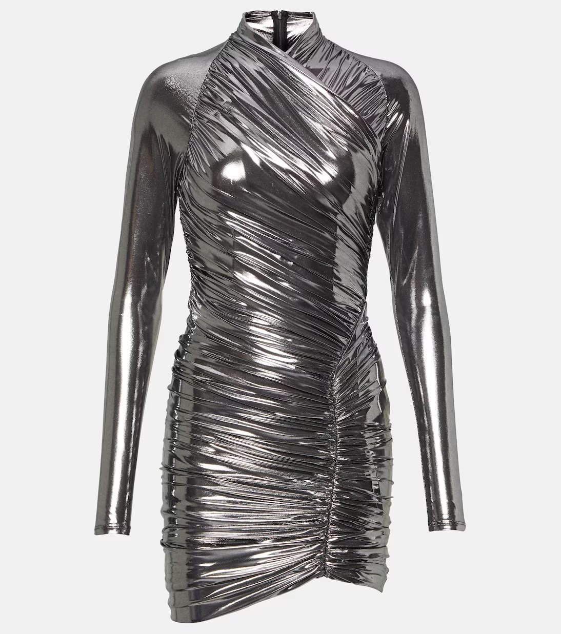 Metallisches Kleid mit Ärmeln von Ferragamo