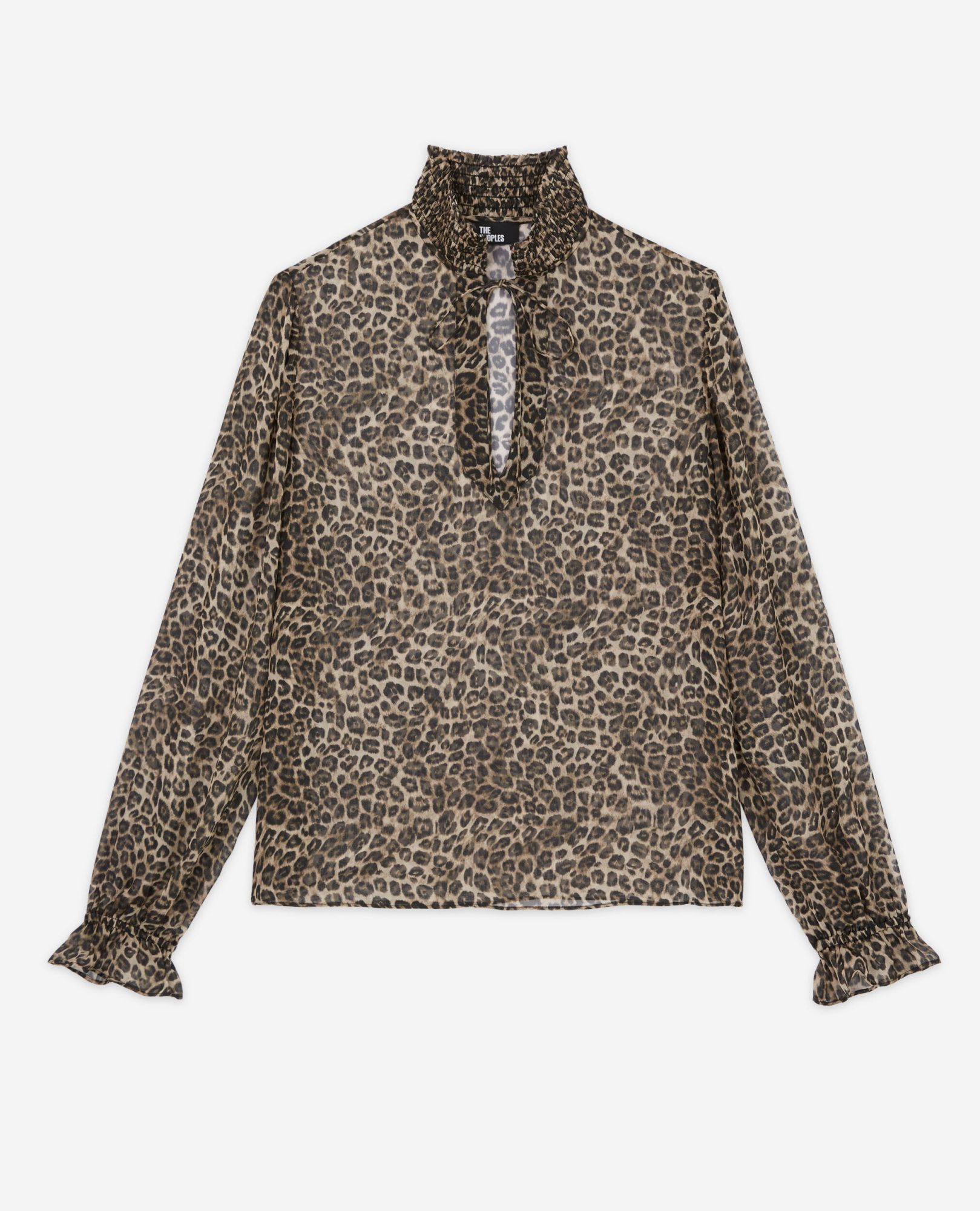 Transparente Bluse mit Leopardenmuster The Kooples