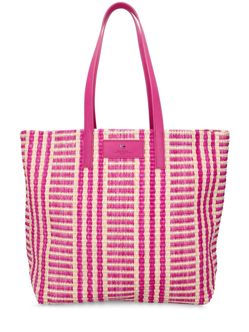 Rosa Raphia-Tasche von Weekend Max Mara