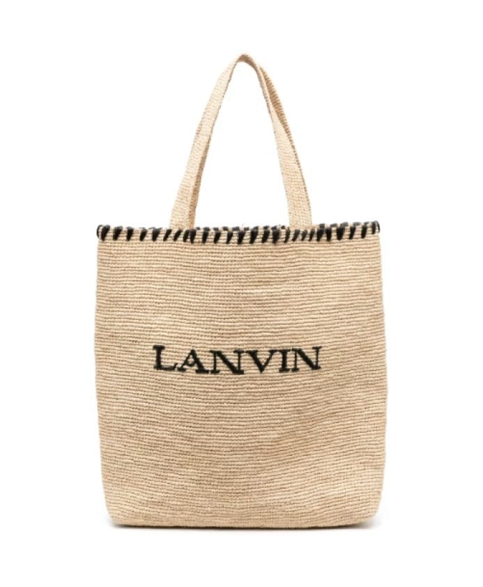 Raphia-Tote-Bag von Lanvin