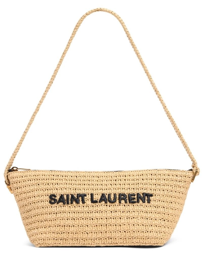 Raphia-Bauchtasche von Saint Laurent