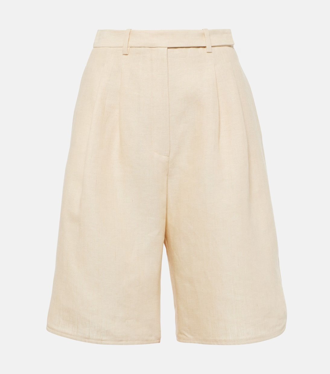 Jort Leinen-Bermuda in Beige von Loro Piana