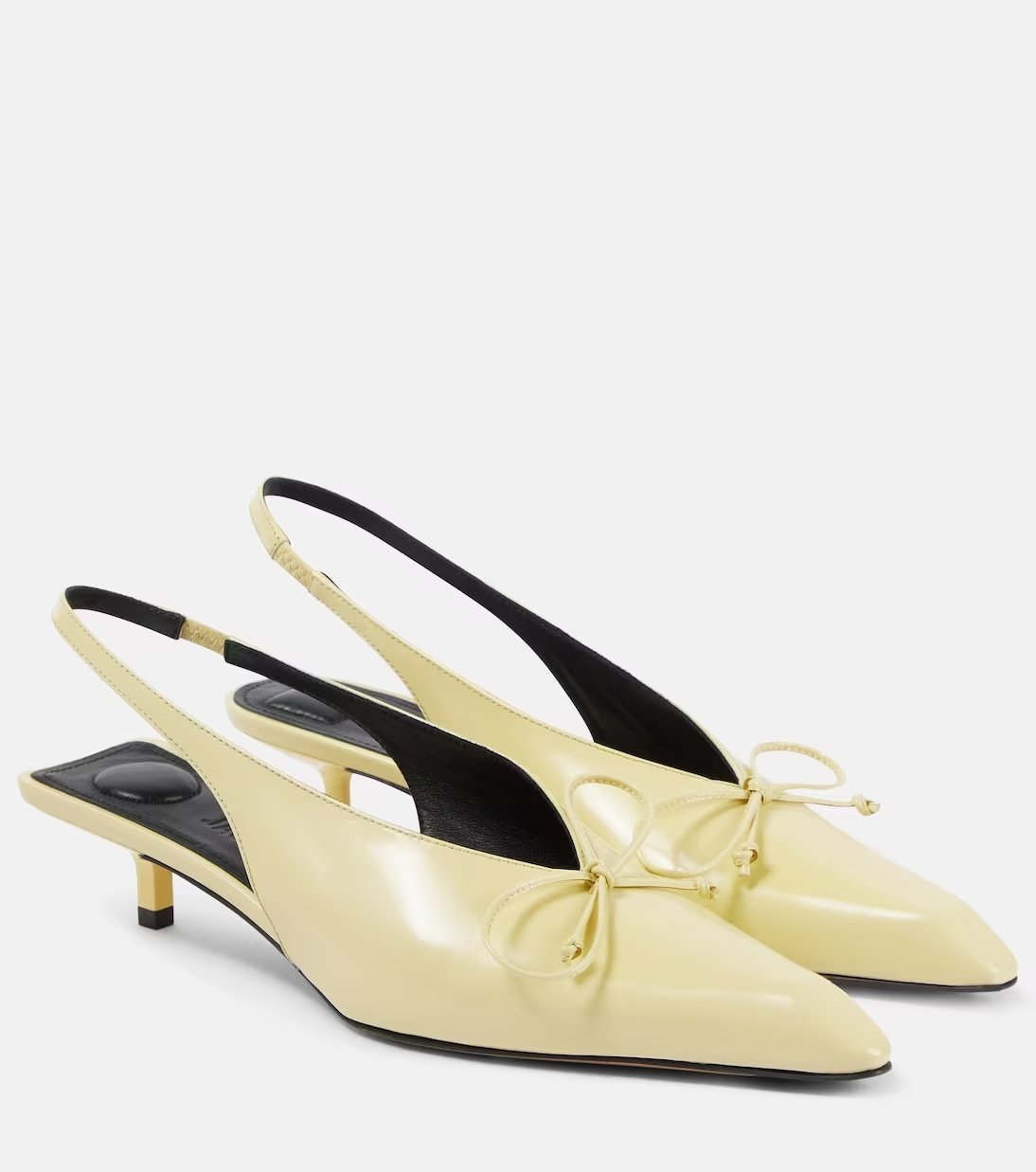 Slingbacks in Buttermilchgelb von Jacquemus