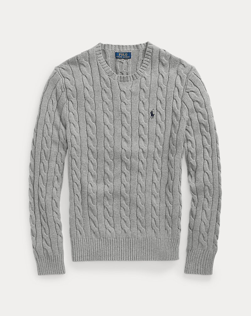 Polo Ralph Lauren gedrehter Pullover grau