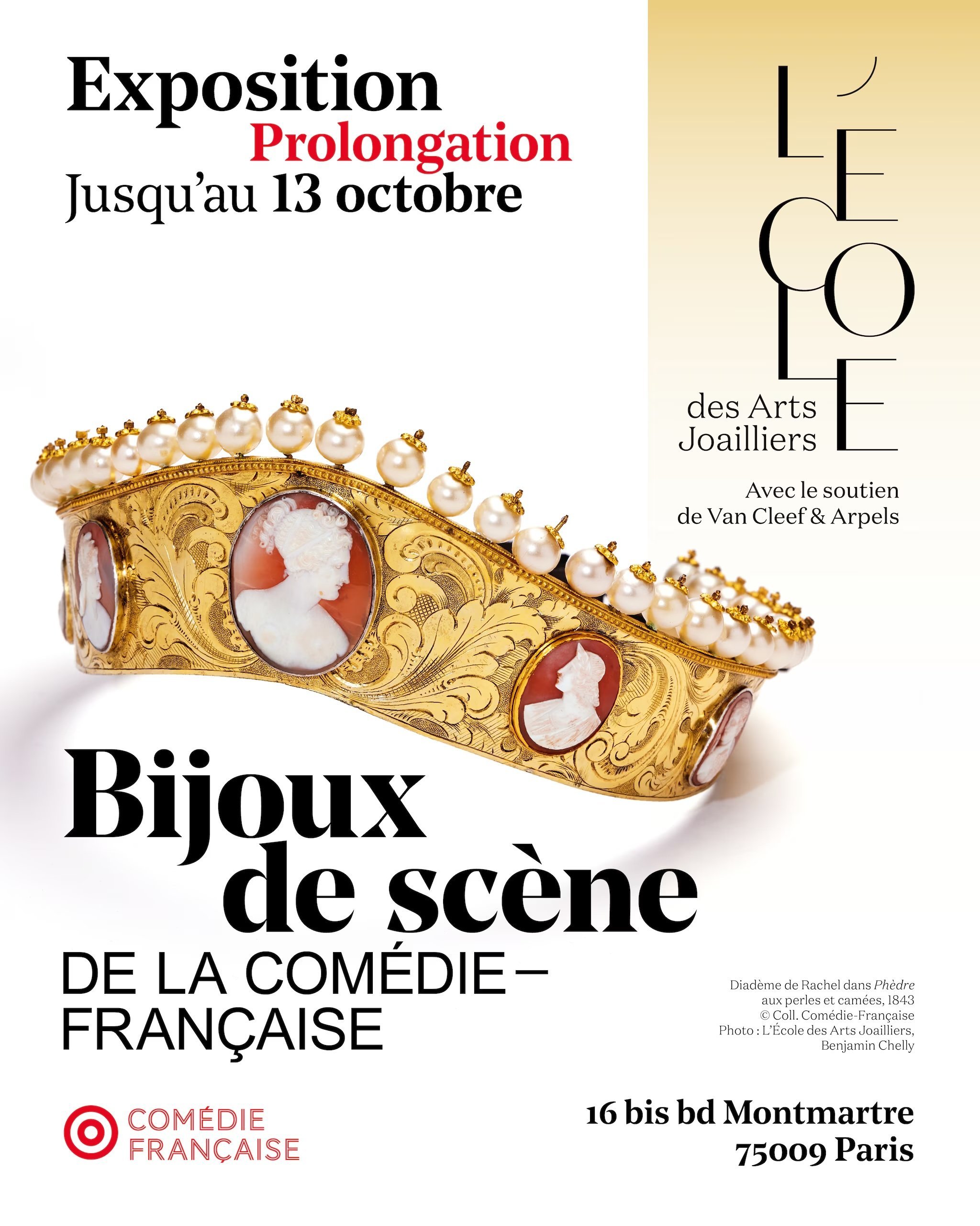 Affiche de l'exposition Bijoux de scène de la Comédie-Française