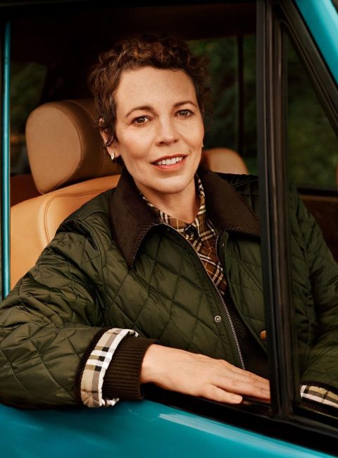 Photo pour la campagne It's Always Burberry Weather avec Olivia Colman