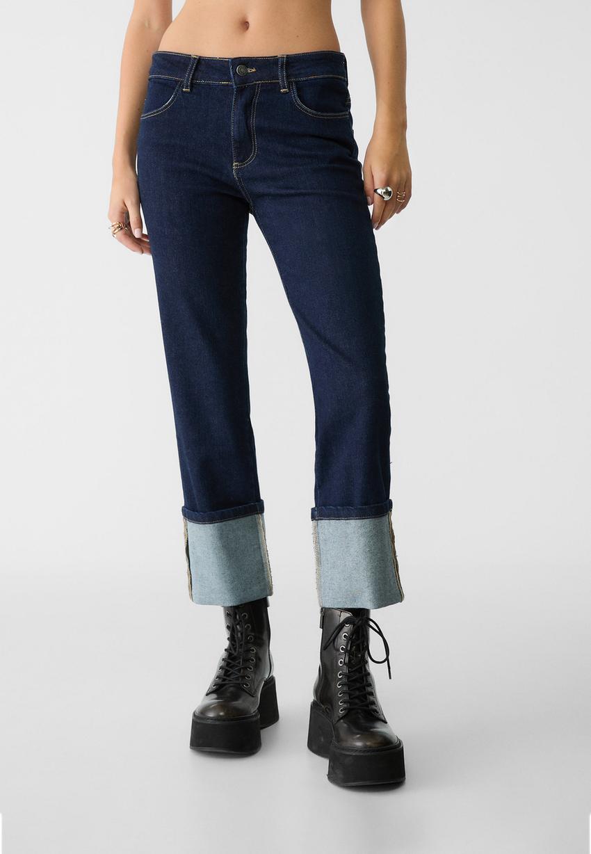 Umgeschlagene Jeans Stradivarius