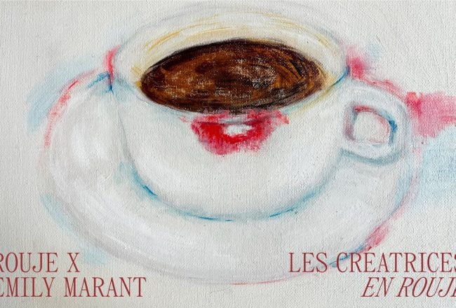 Affiche Les créatrices en Rouje événement Paris
