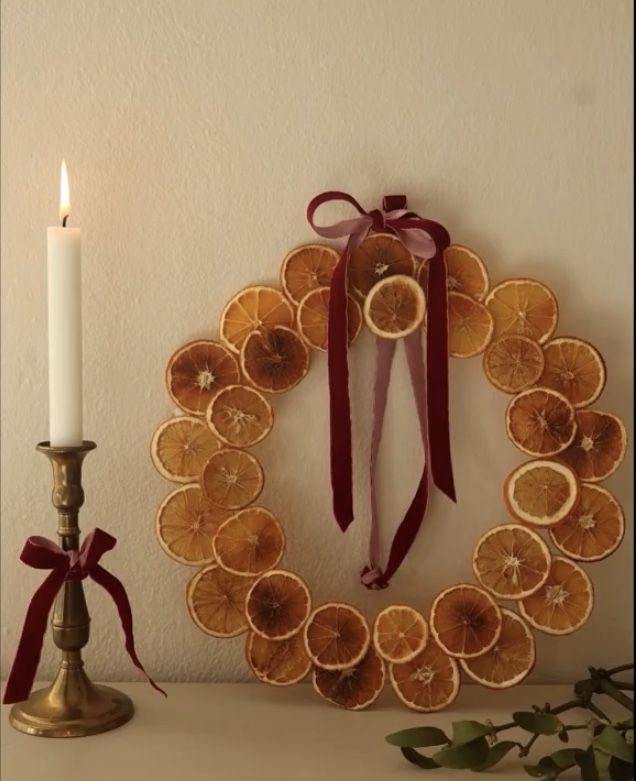 couronne oranges sechees