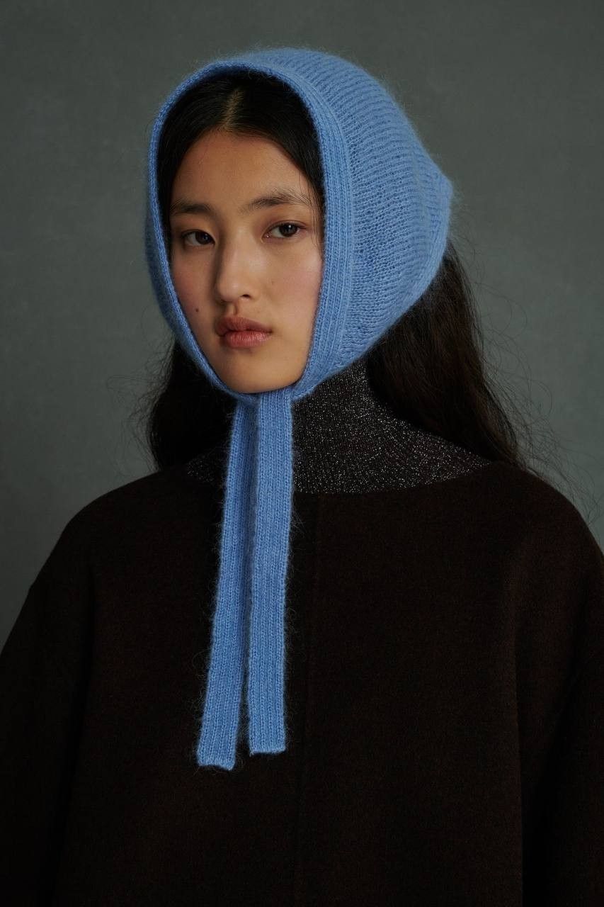 Scarf to tie in crochet hide hood