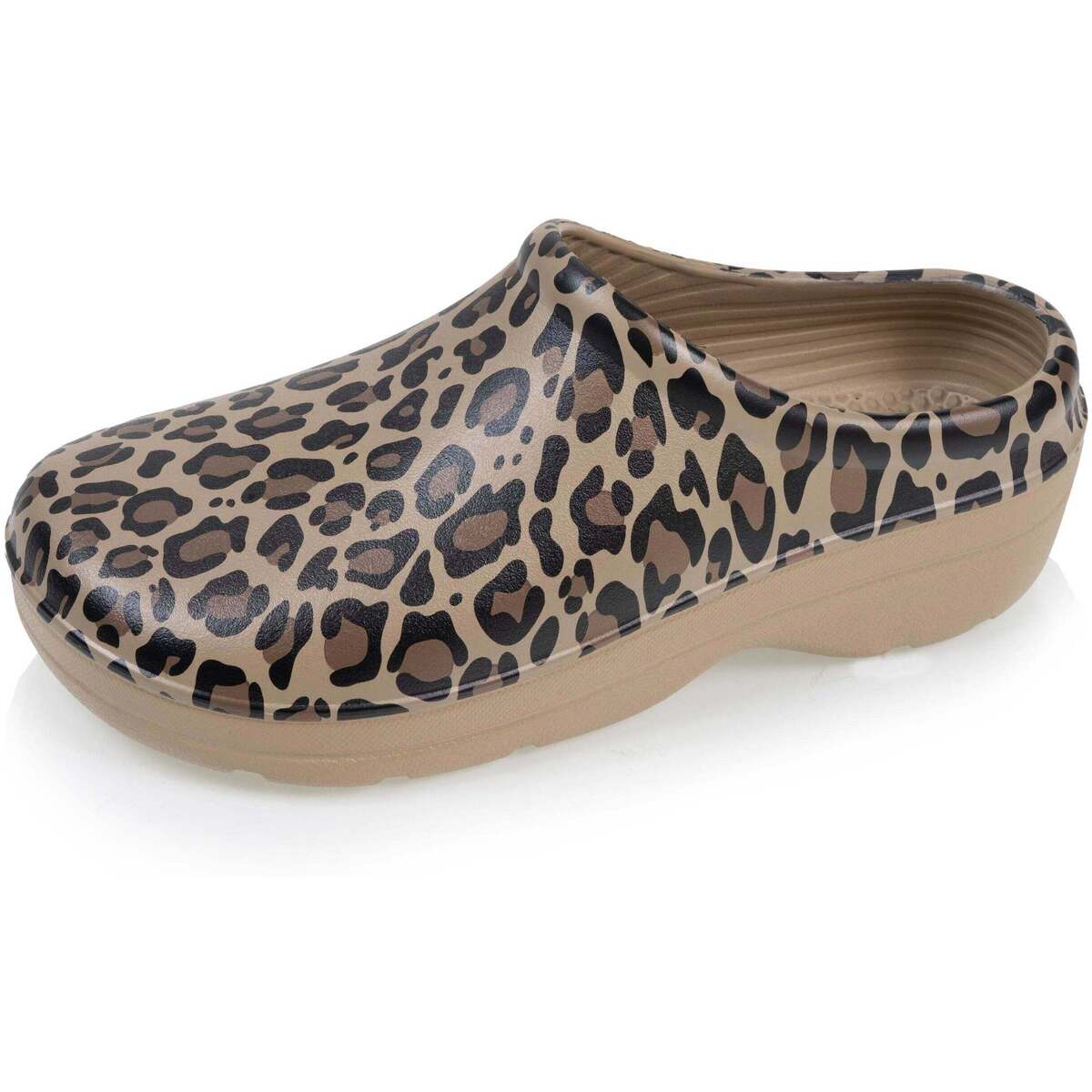 Gartenclogs Isotoner leopard für Damen