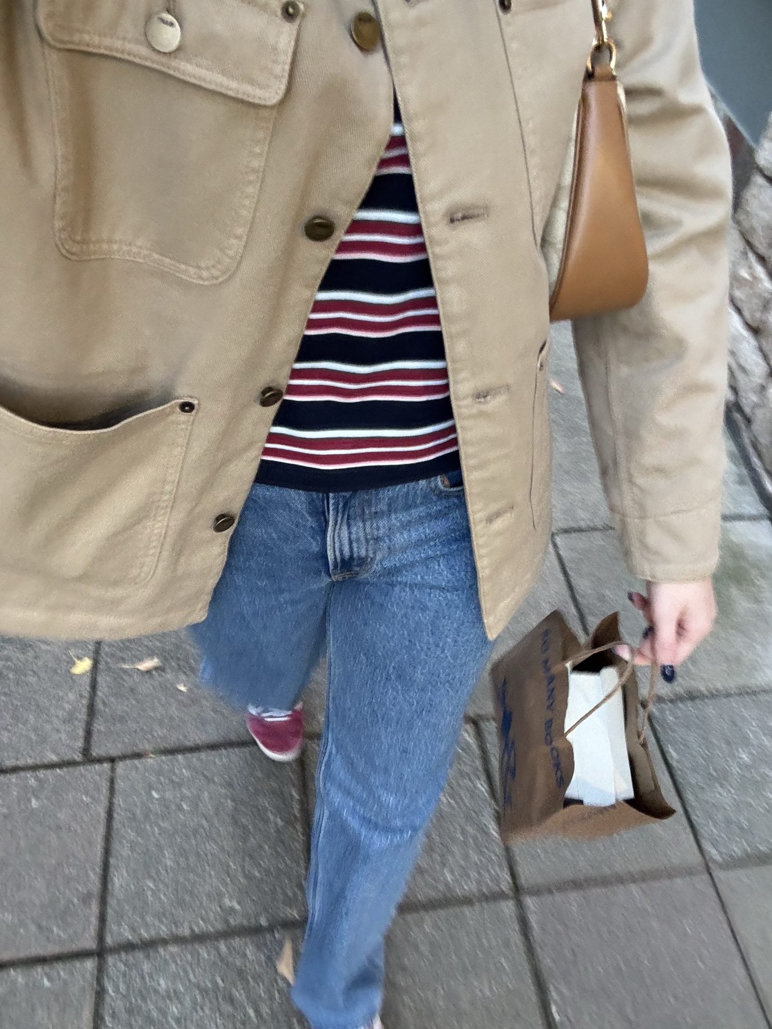 Look avec top rayé