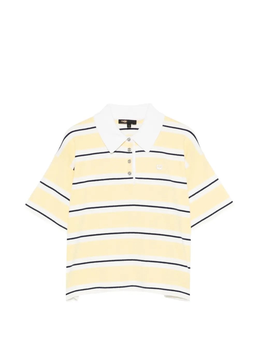 Polo maches courtes rayures Maje