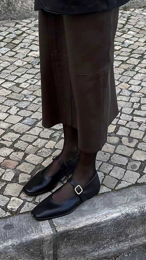 Ballet Flats mit Schnallen