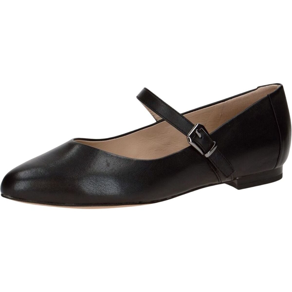 Schwarze Ballerinas mit Schnalle
