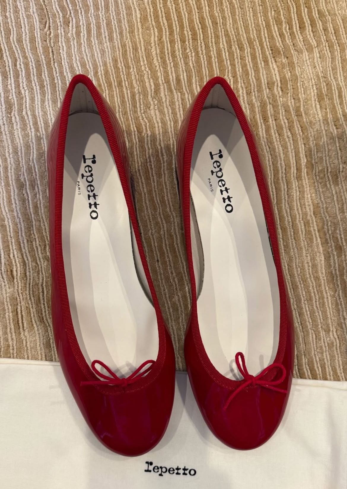 Rote Repetto Ballerinas