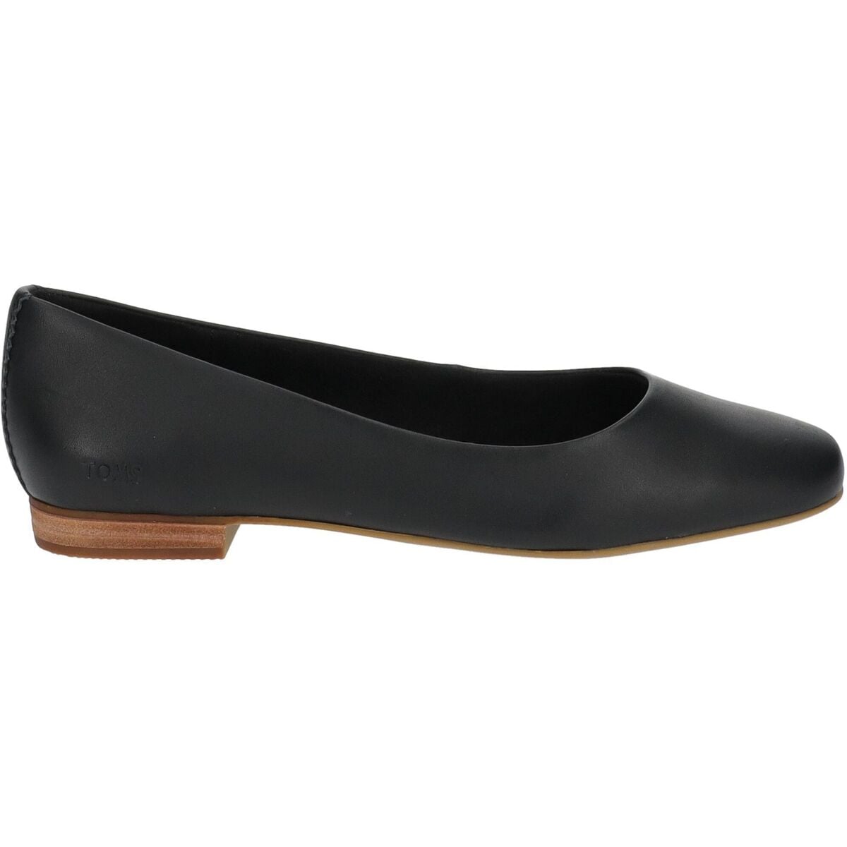 Schwarze Ballerinas mit kleinen Absätzen