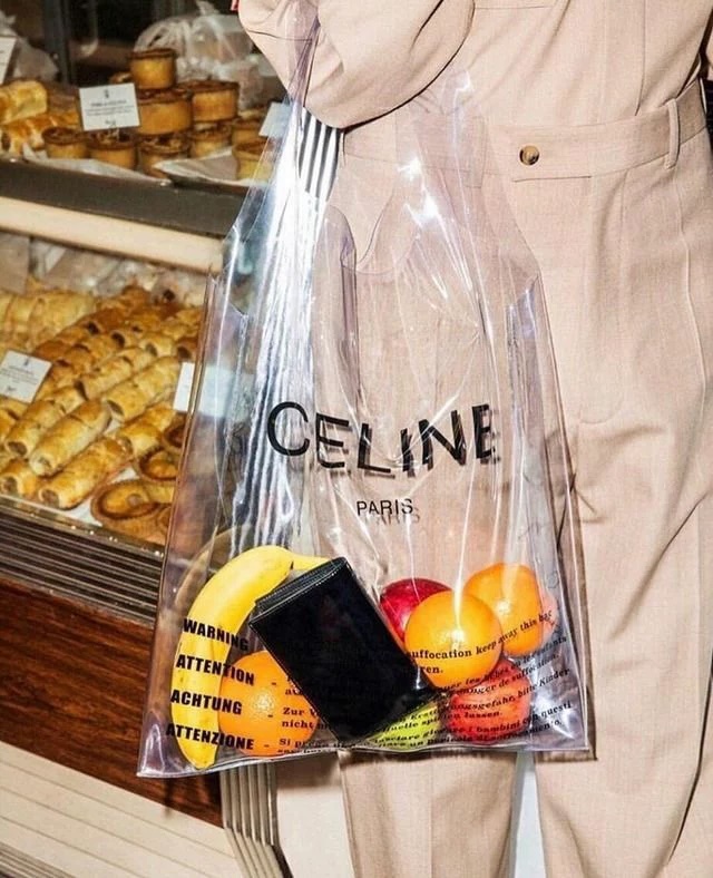 Transparente Einkaufstasche von Céline