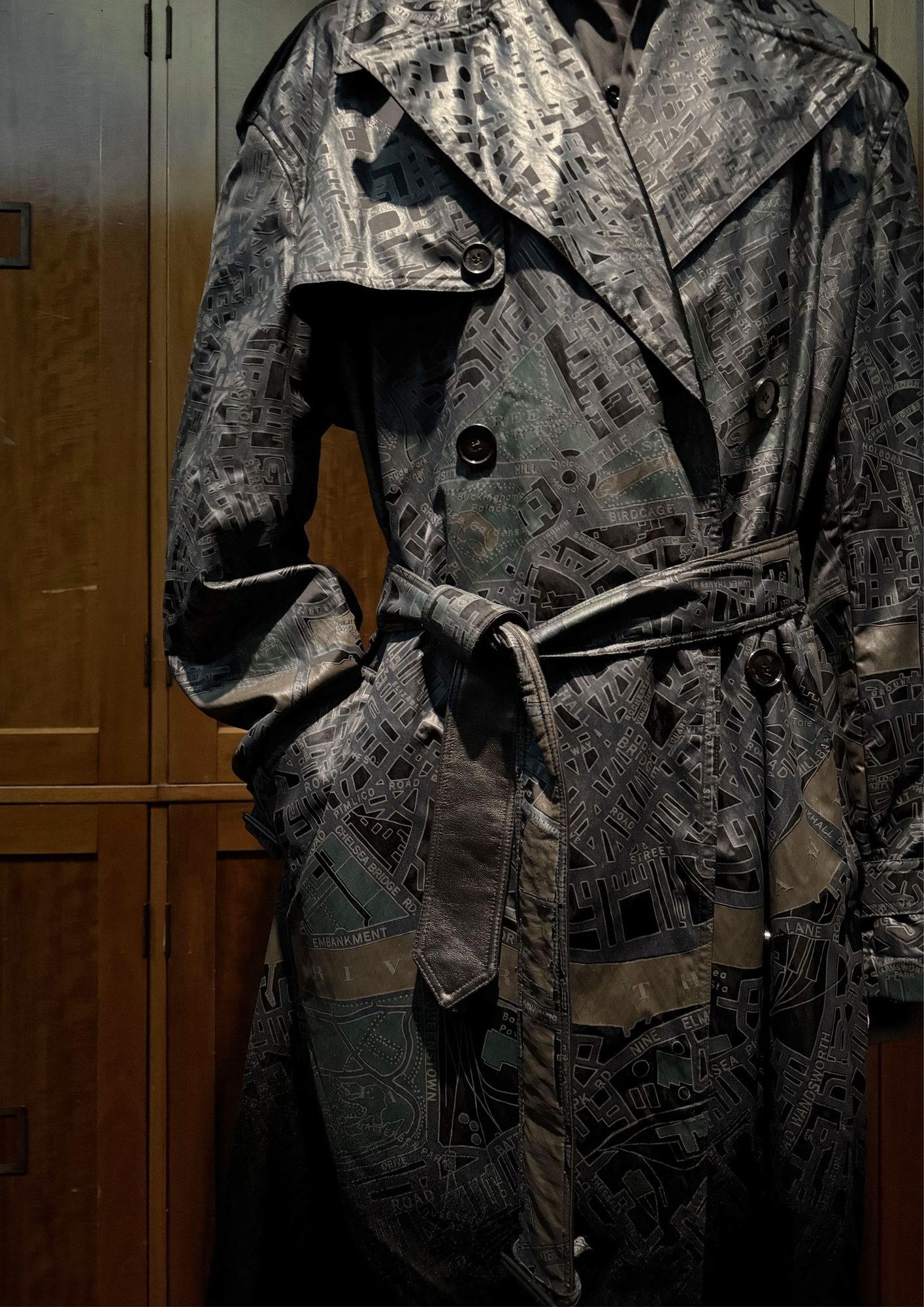 Imprimés map trench Burberry